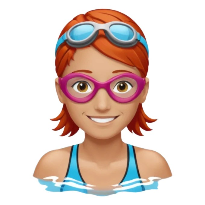 Triathlon Mhairi red hair sticker