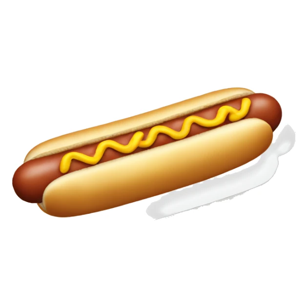 A hotdog emoji with “hicks” spelled in the mustard sticker