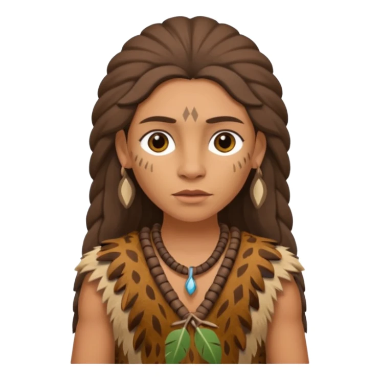 Cro-Magnon early human woman sticker