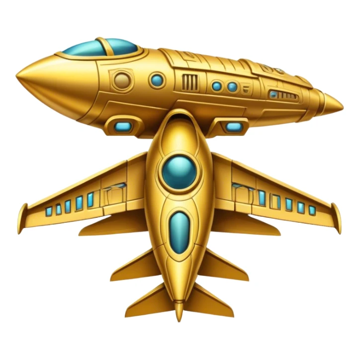 Annunaki ancient sumarian gold spaceship sticker