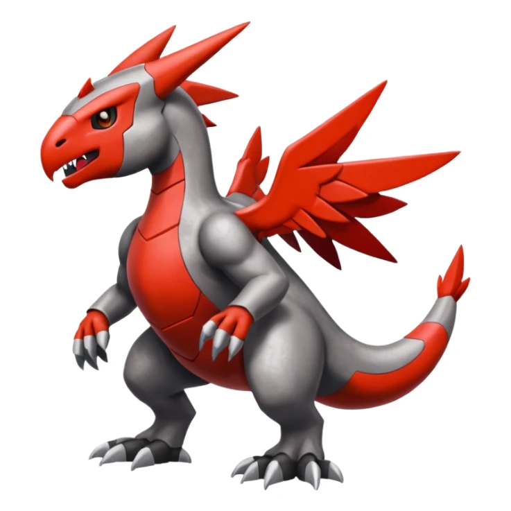 Skarmory-Guilmon-Rhyperior-Herdier-fusion (full body) sticker