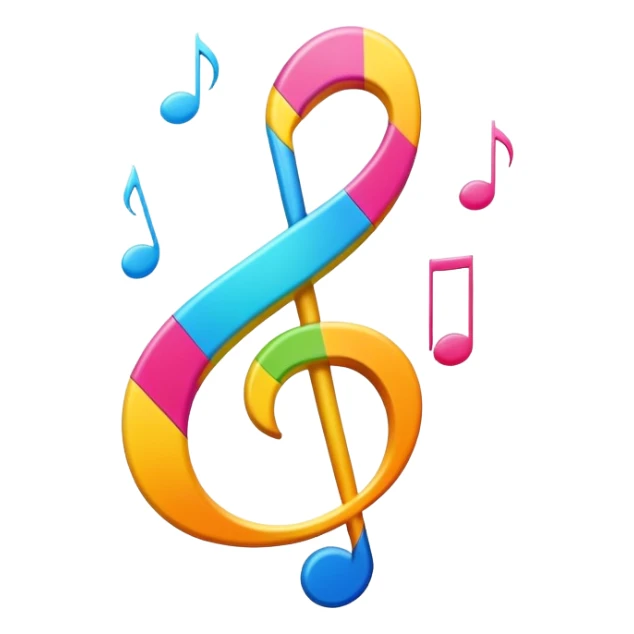 Question mark with musical notes for 'What Do You Mean' song sticker