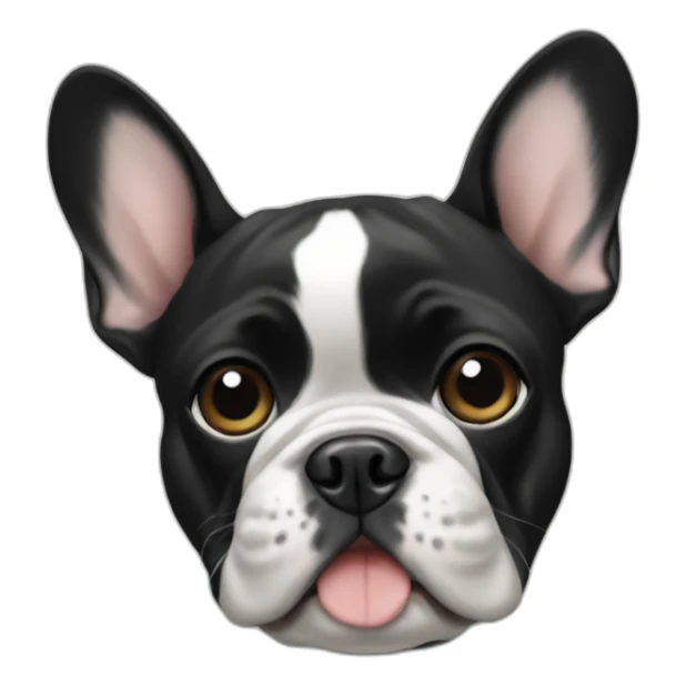 French-bulldog-Black and white sticker