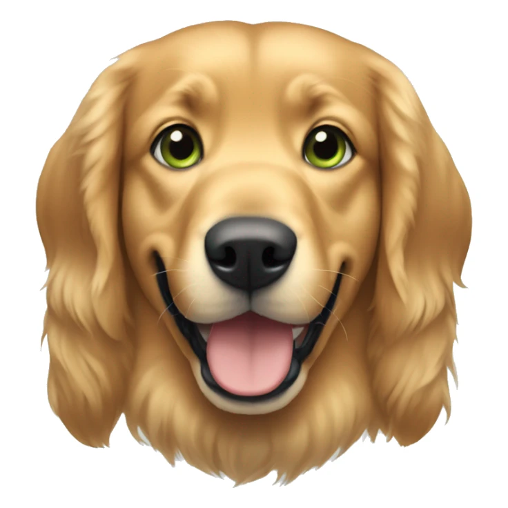 basketball, blueish greenish eyes, golden retriever sticker