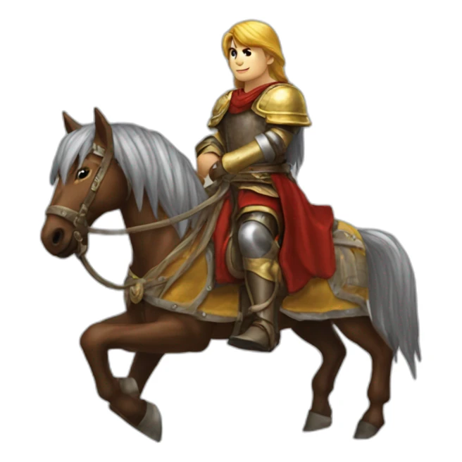man on a horse from heroes of might and magic 2 sticker