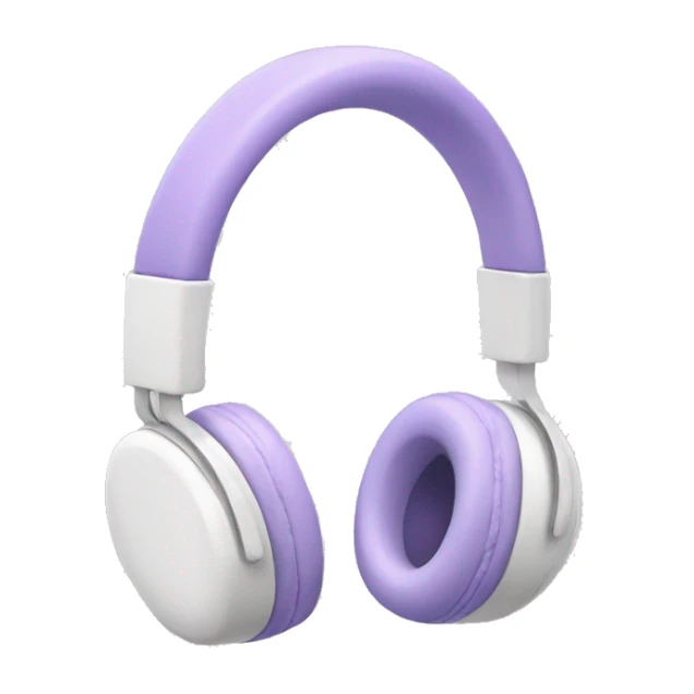 white headphones with lavender bows on the side sticker