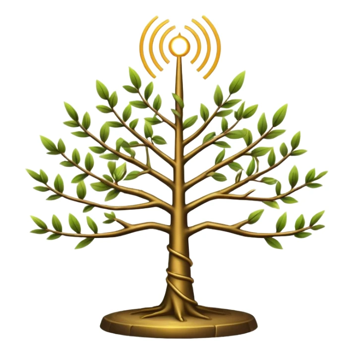 Annunaki tree from Garden of eden, that is actually a ancient tech antenna sticker