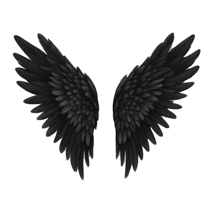 Victoria’s Secret wings black  sticker