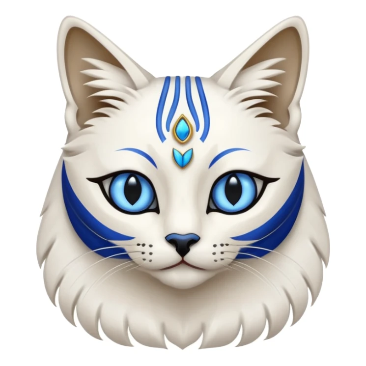Egyptian Cats: White cat with blue eye paint








 sticker