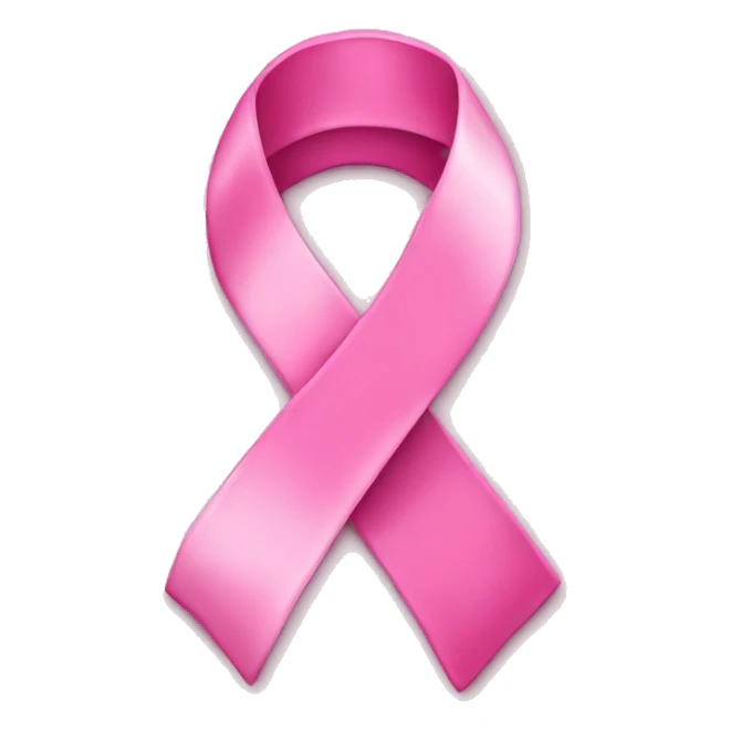 Pink breast cancer awareness ribbon sticker