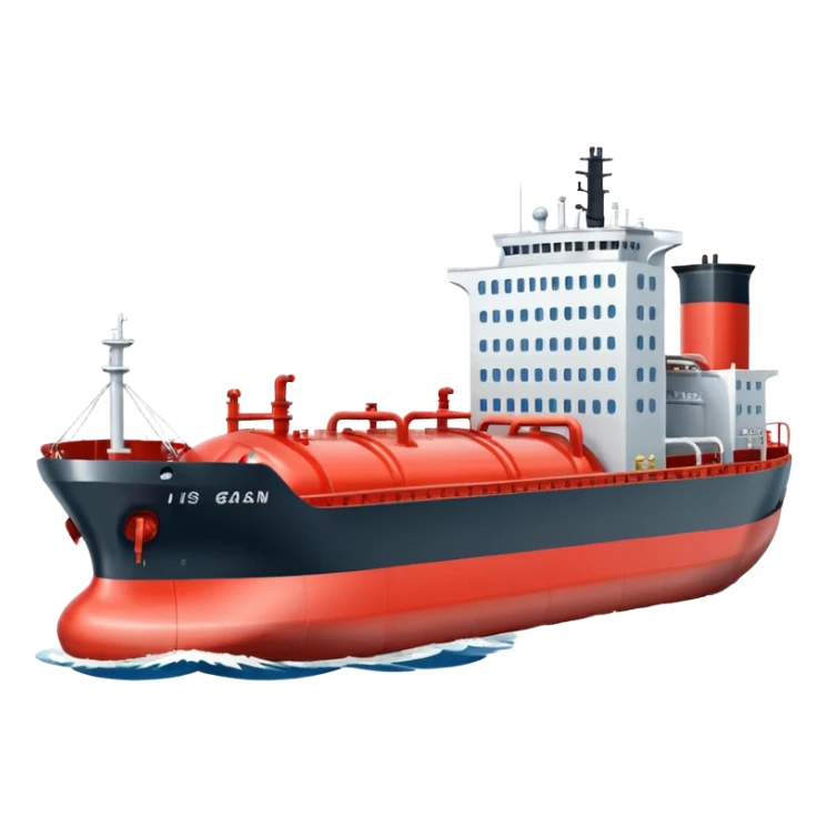 gas tanker ship sticker