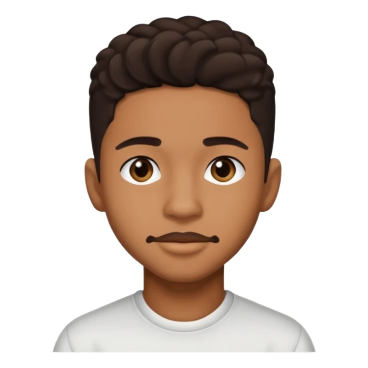 Lil Fizz with dark brown hair sticker