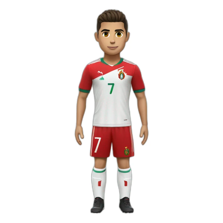 cristiano ronaldo portugaly uniform sticker