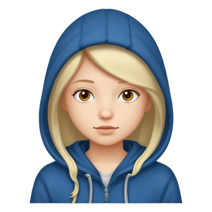 A girl in a hoodie sticker
