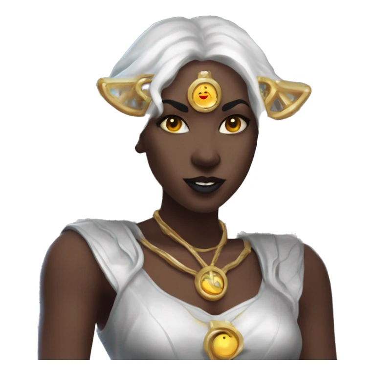 "Technomancy is the use of magic or mystical powers to control and manipulate technology” + "It's kind of like cyberpunk magic or how in some games, characters hack into systems using magic." 🖥️⚡🧙‍♂️ Make a ancient vampire technomancy goddess sticker