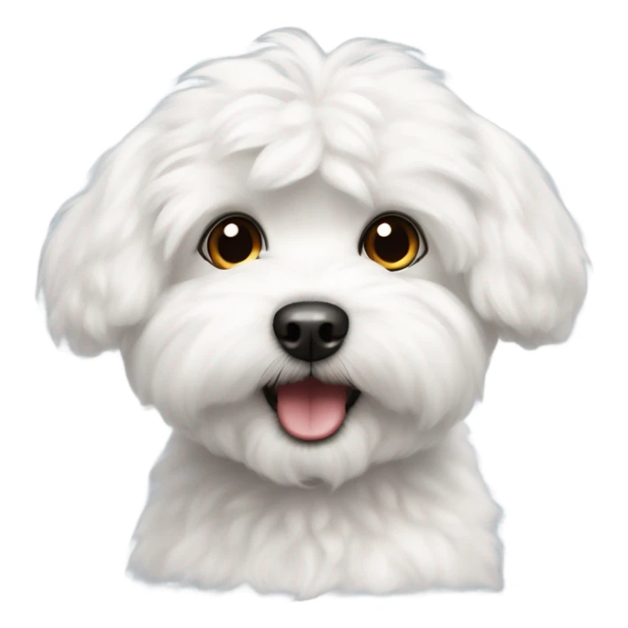 bichon maltese miny toy sticker