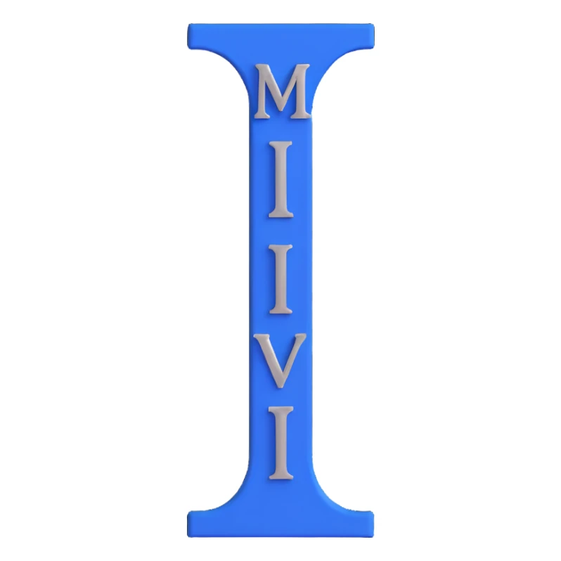 Roman numeral II, royal blue, white, and silver colors sticker