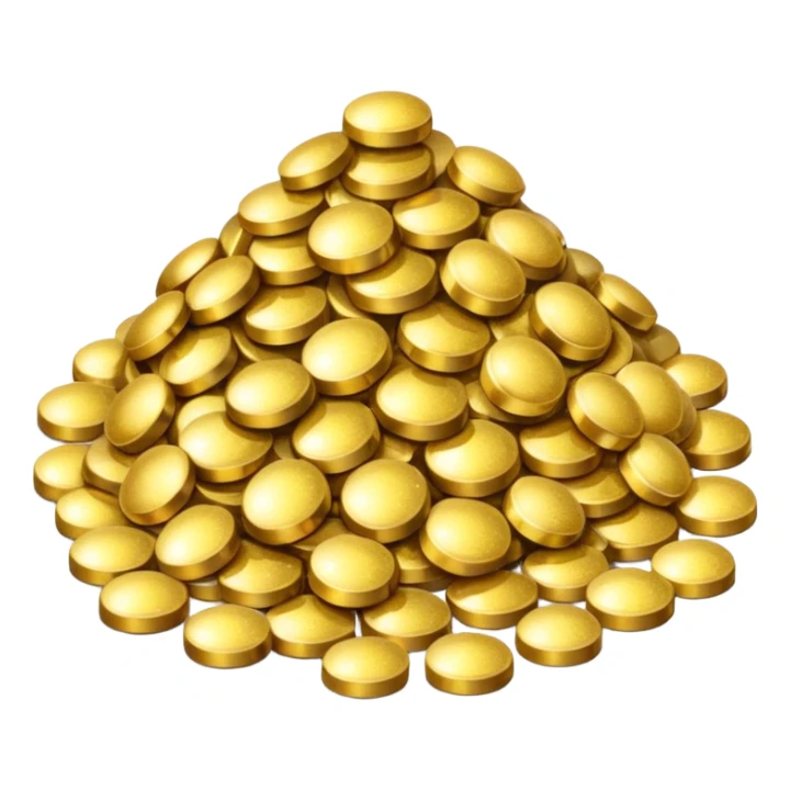  a pile of glitter with sparkling highlights. Rounded, glossy, smooth, soft shadows, white background.

 sticker