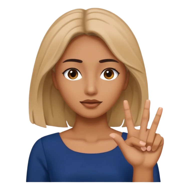 Mulher tampando o rosto,mas tirando um dedo e olhando sticker