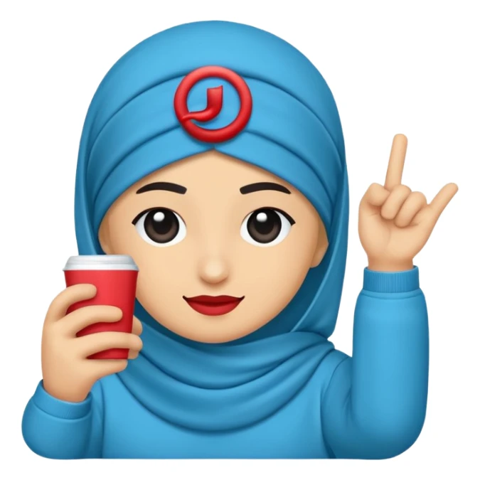 Yuvarlak bir TikTok mavi tik emojisi sticker