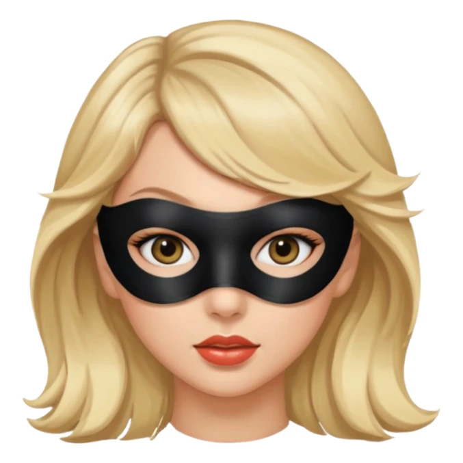 taylor swift  black eye mask on eyes sticker