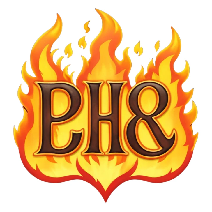 Can you make a banner that says PYRO in gothic letters, the letters should also be on fire  sticker