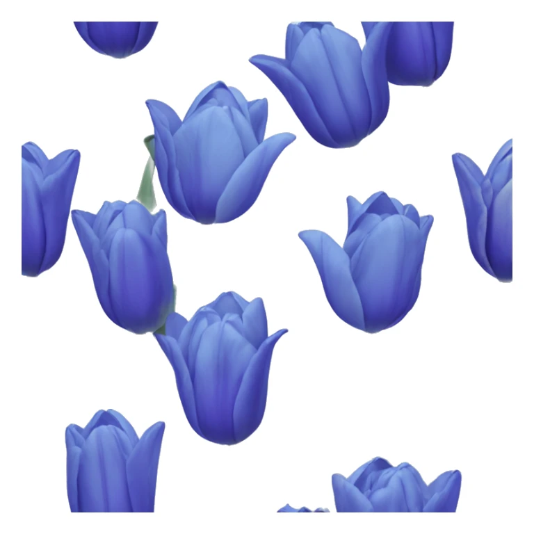 twi tone blue tulip flowers  sticker