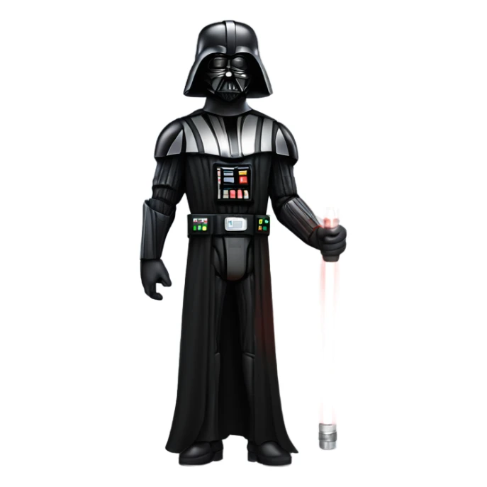 Full body Darth Vader with light saber drawn out to his right side and a very menacing look  sticker