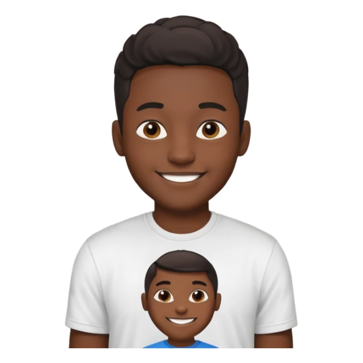 black young adult male with care free persona sticker