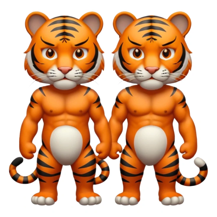 Annoyed tigers  sticker
