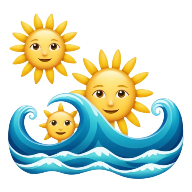 Scritta estate tutta colorata e in lettering con sole mare .. sticker