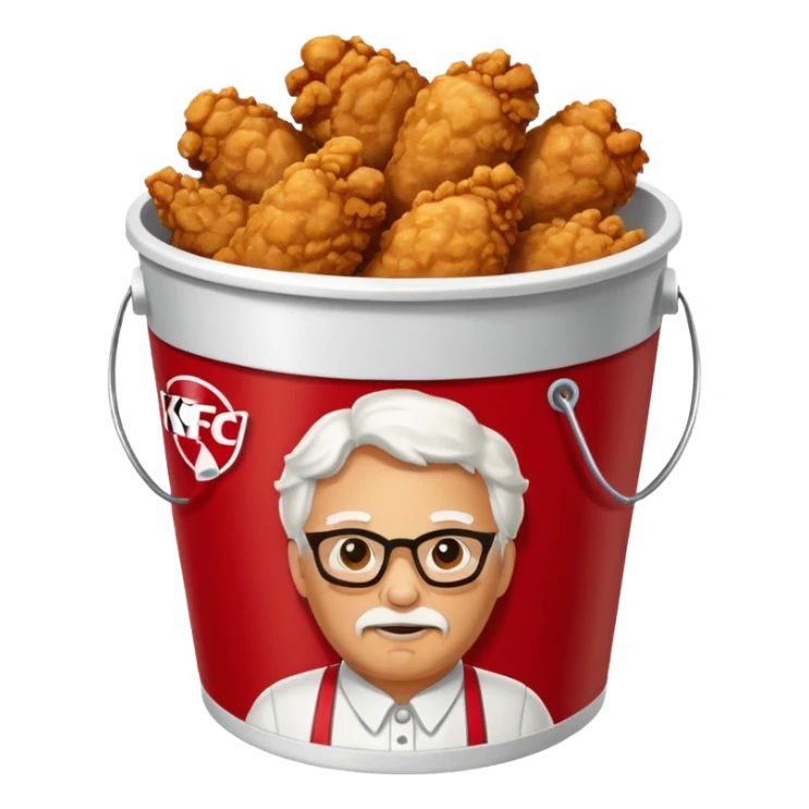 KFC bucket of chicken sticker