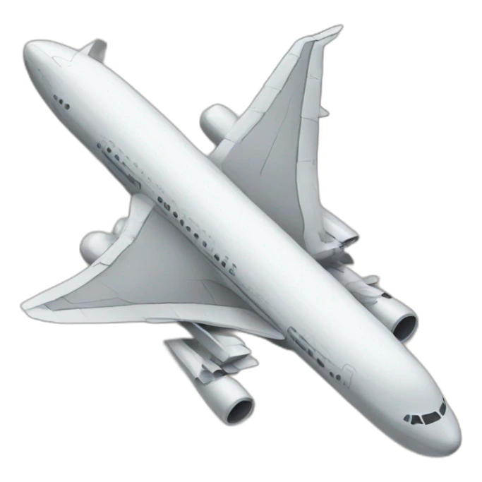 fallen airplane sticker