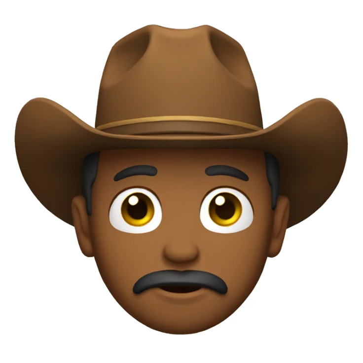Emoji cowboy sticker