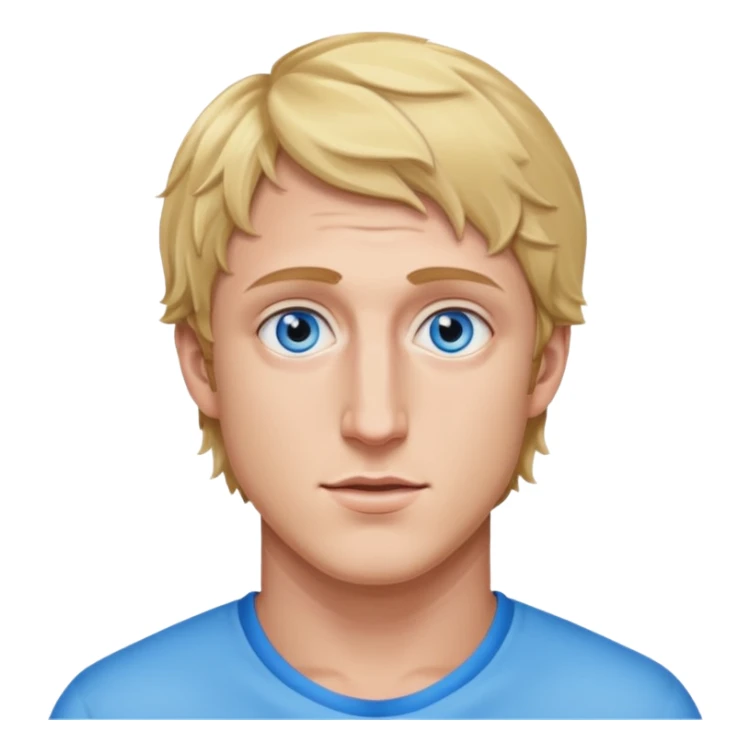 Logan Paul with blue eyes sticker