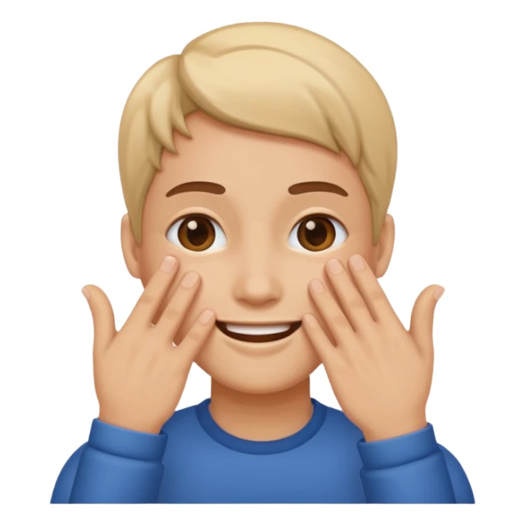 🫱🏼🫲🏼 cover 😁's mouth sticker