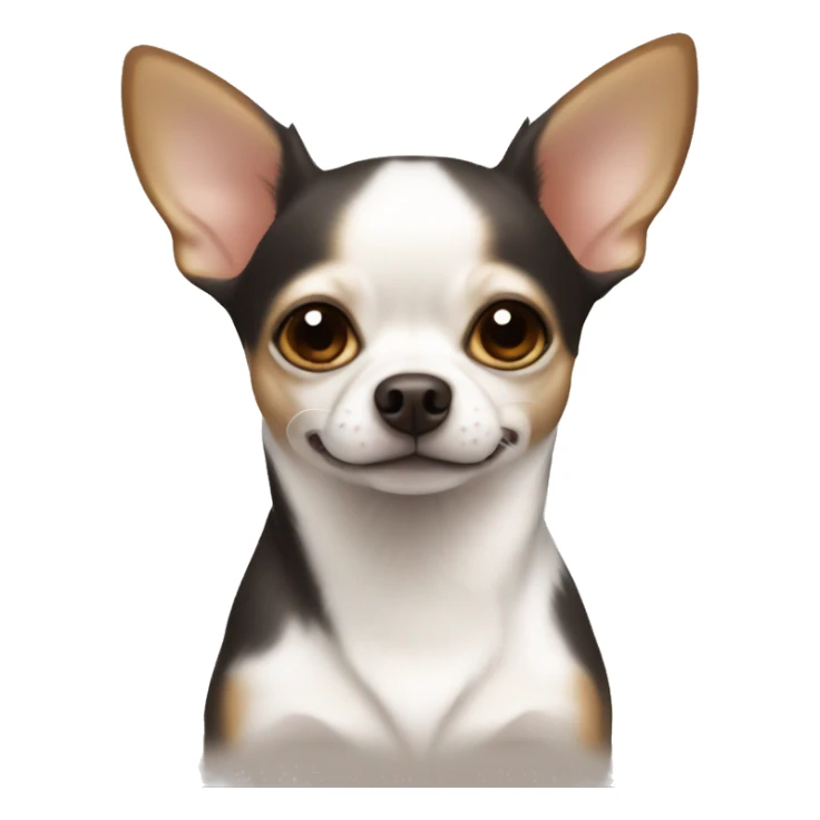 dark tan and white chihuahua  sticker