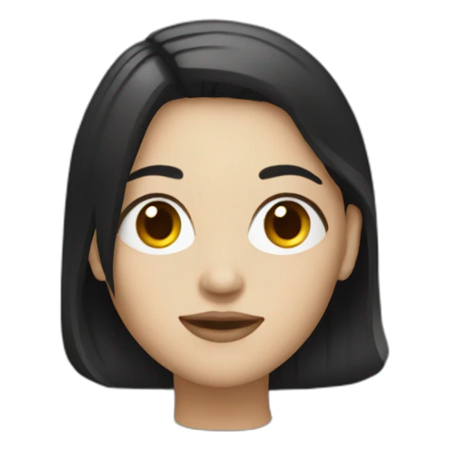 women with blac hair filling calculate sticker