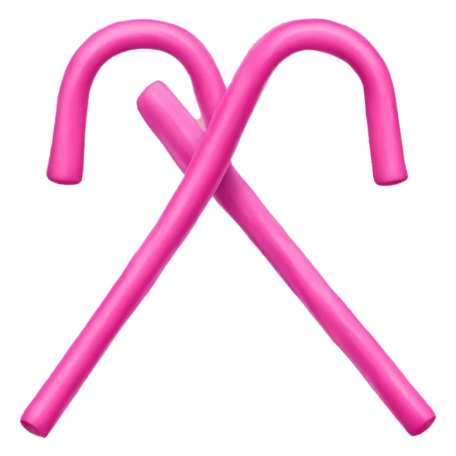 Pink canes  sticker