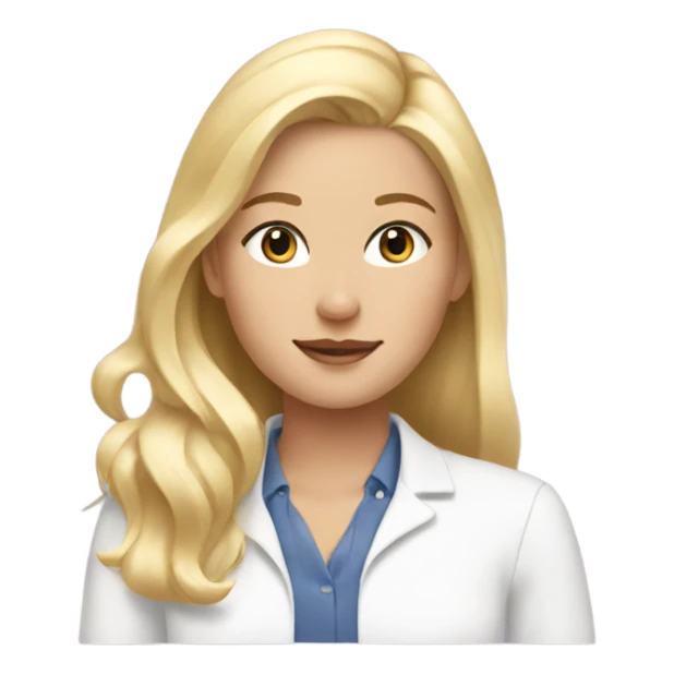 blonde girl doing skincare preppy sticker