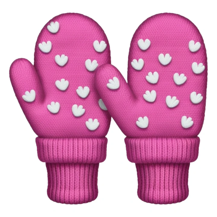 pink pair of mittens sticker