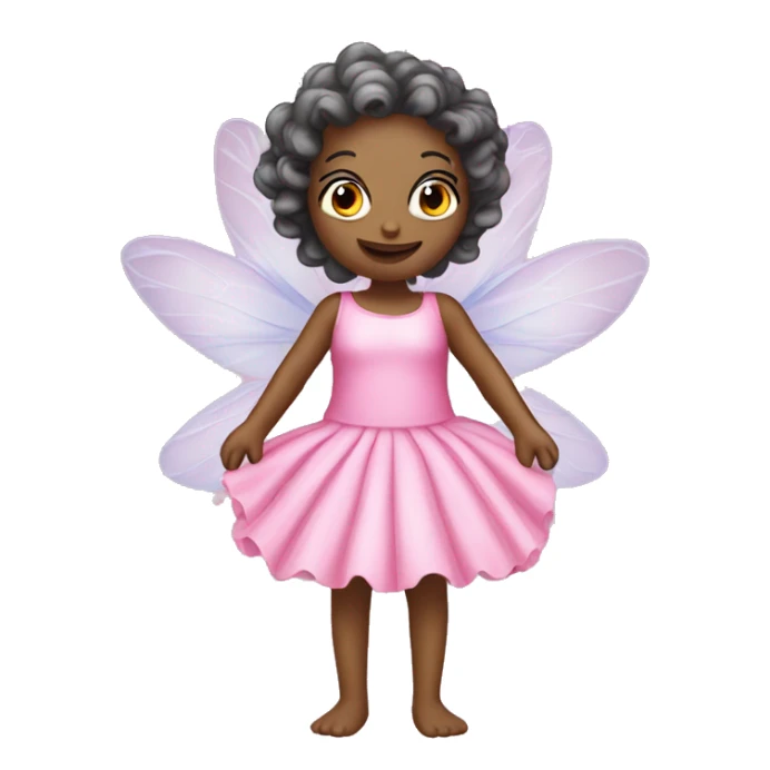 Beautiful fairy with pink dress using shower scurb  sticker