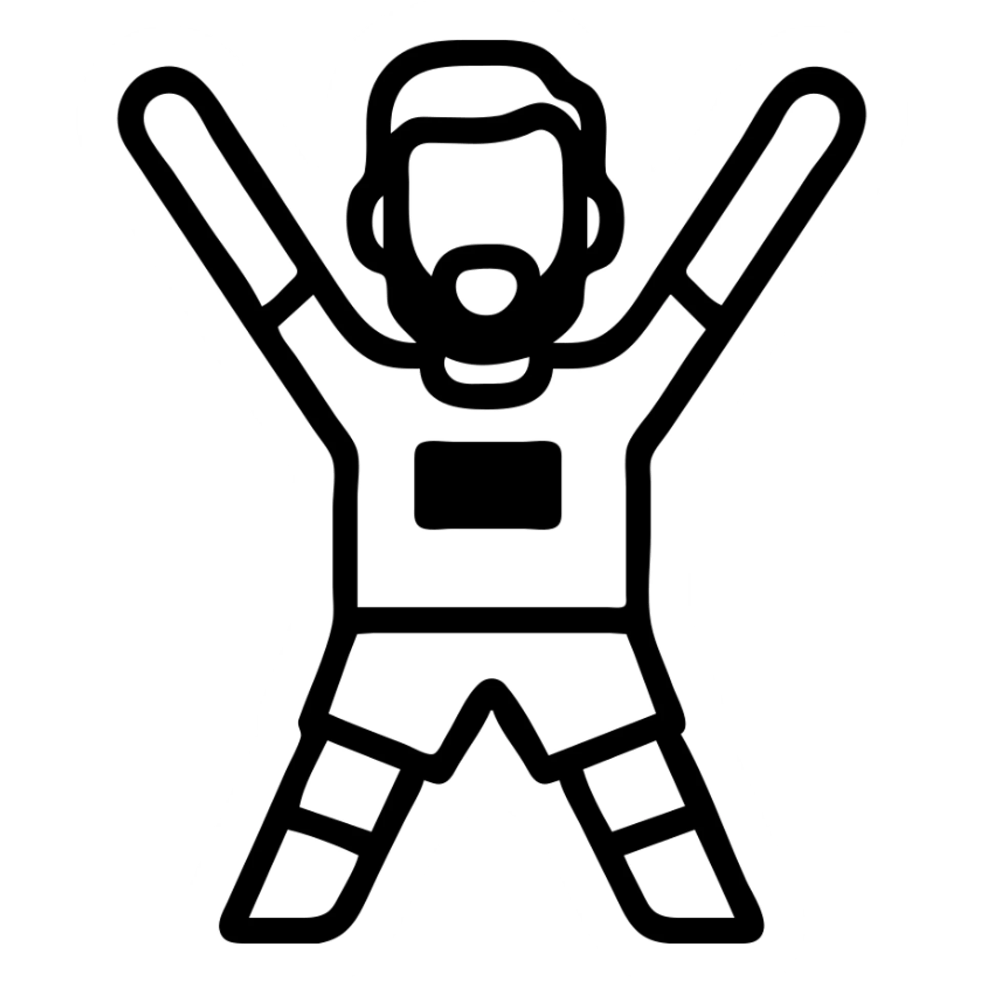 lionel messi sports icon celebrating goal, simplified features, outlined sticker