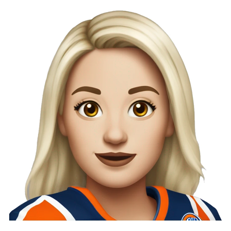 Me as an Edmonton oilers nhl female fan sticker