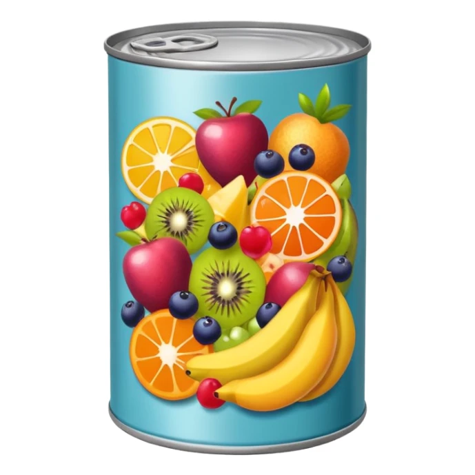 fruit salad can sticker