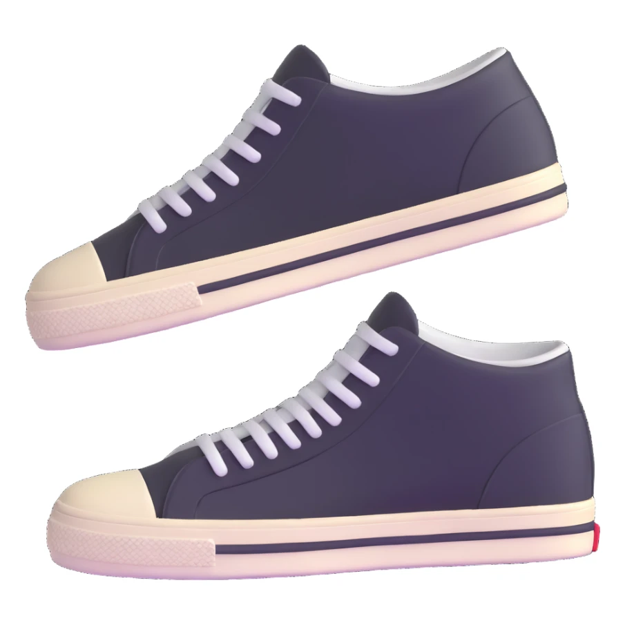 pair of retro sneakers sticker