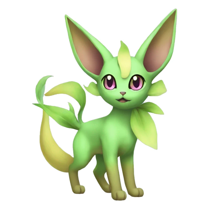 Espeon-Leafeon full body sticker