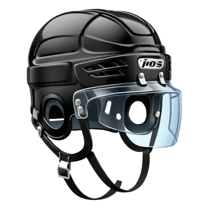 Give me a black ice hockey helmet sticker