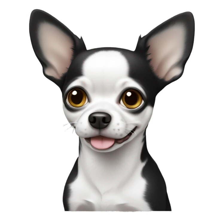 Black and white Chihuahua  sticker
