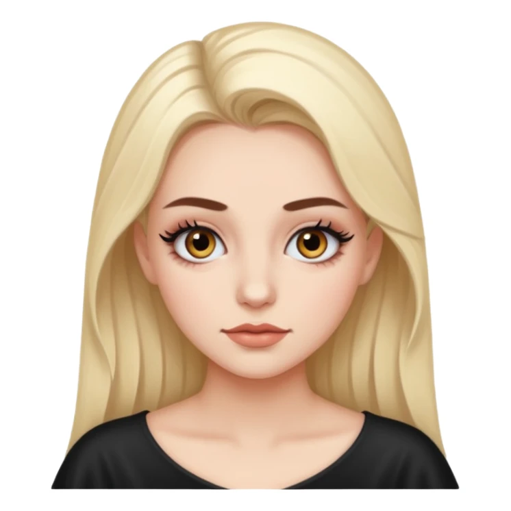 A girl who bats her eyelashes proudly sticker